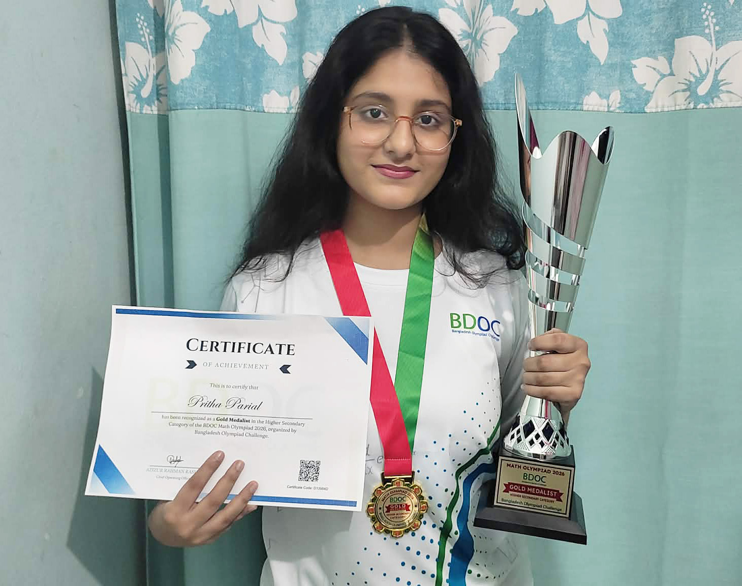 Pritha Parial — Gold Medalist