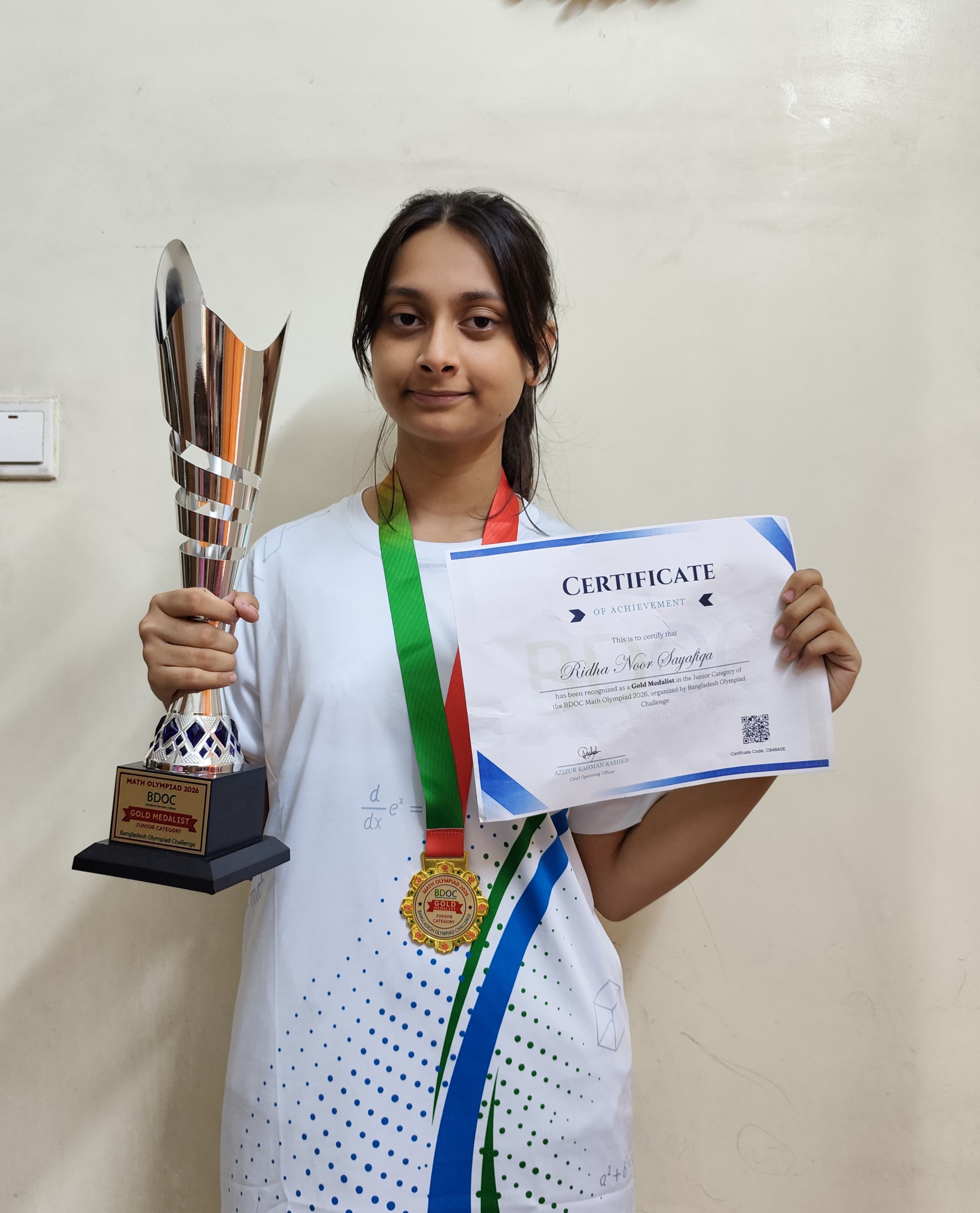 Ridha Noor Sayafiqa — Gold Medalist