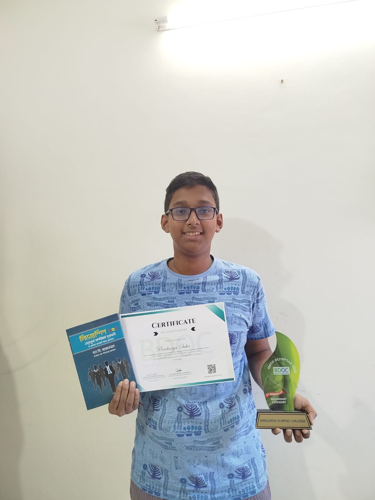 Prachurya Saha — 2nd Runner-Up